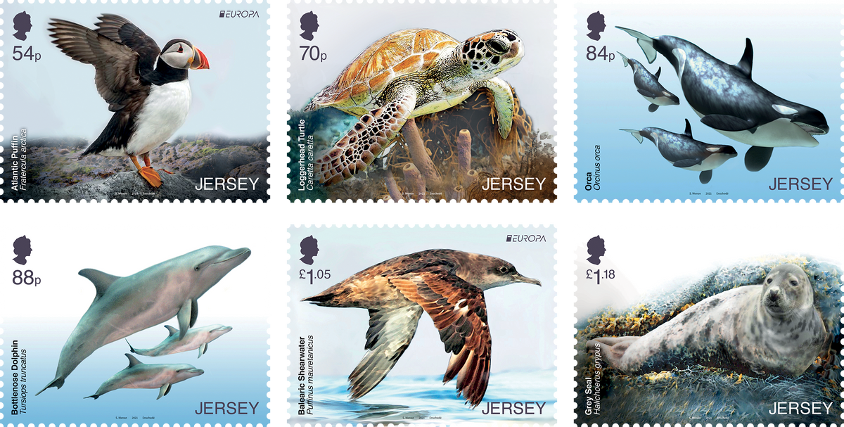 Coastal wildlife to feature on Jersey stamps and souvenir coin