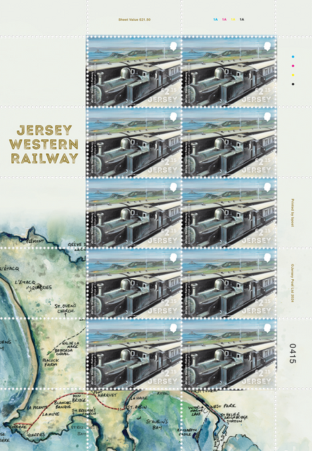 Jersey Western Railway - £2.15 Sheet Set