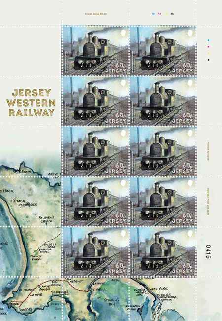 Jersey Western Railway - 60p Sheet Set