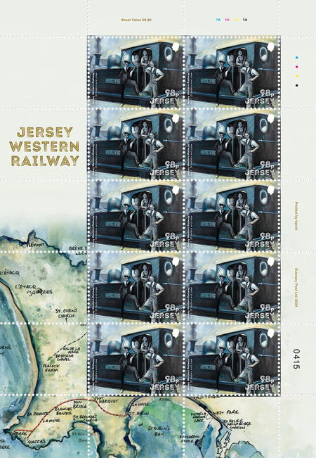 Jersey Western Railway - 98p (A) Sheet Set