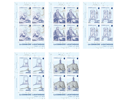 150 Years of La Corbière Lighthouse: First Lit 1874 - Block of Four