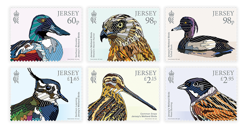 Jersey Post | Jersey's Wetland Birds - Stamp Set – Jersey Stamps