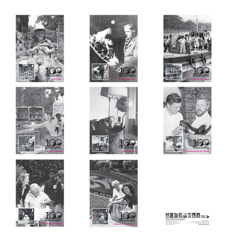 Gerald Durrell postcard collection