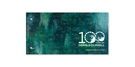 100 Years of Gerald Durrell: Dedication - Stamps Presentation Pack