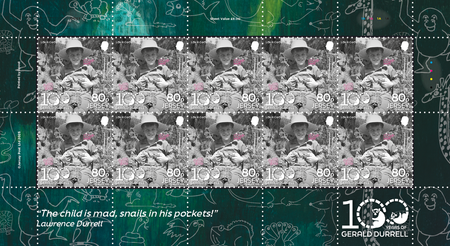 100 Years of Gerald Durrell: Dedication - 80p Sheet