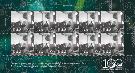 100 Years of Gerald Durrell: Dedication - £2.30 Sheet