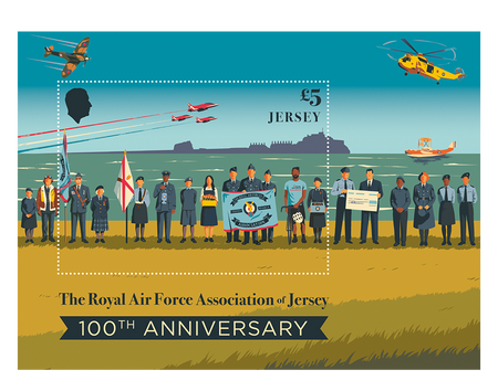 Royal Air Force Association of Jersey - 100th Anniversary  - Miniature Sheet