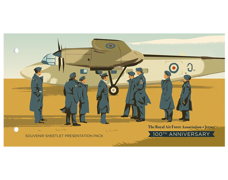 Royal Air Force Association of Jersey - 100th Anniversary  - Souvenir Sheetlet Presentation Pack