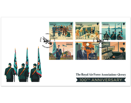 Royal Air Force Association of Jersey - 100th Anniversary  - Stamps First Day Cover