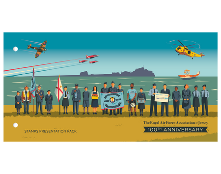 Royal Air Force Association of Jersey - 100th Anniversary  - Stamps Presentation Pack