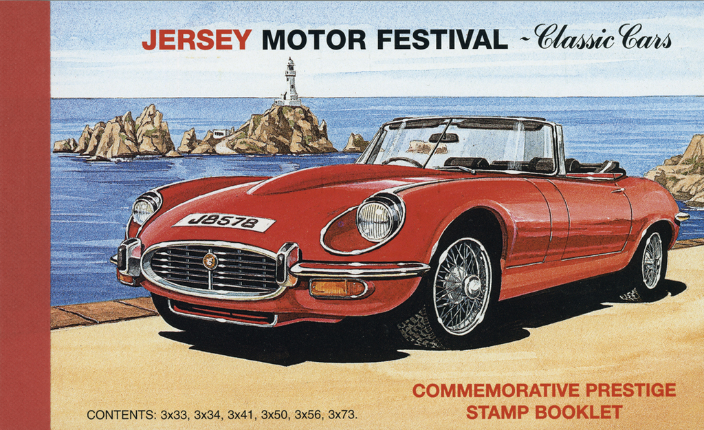 2005 Jersey Motor Festival Classic Cars Prestige Booklet Jersey Stamps