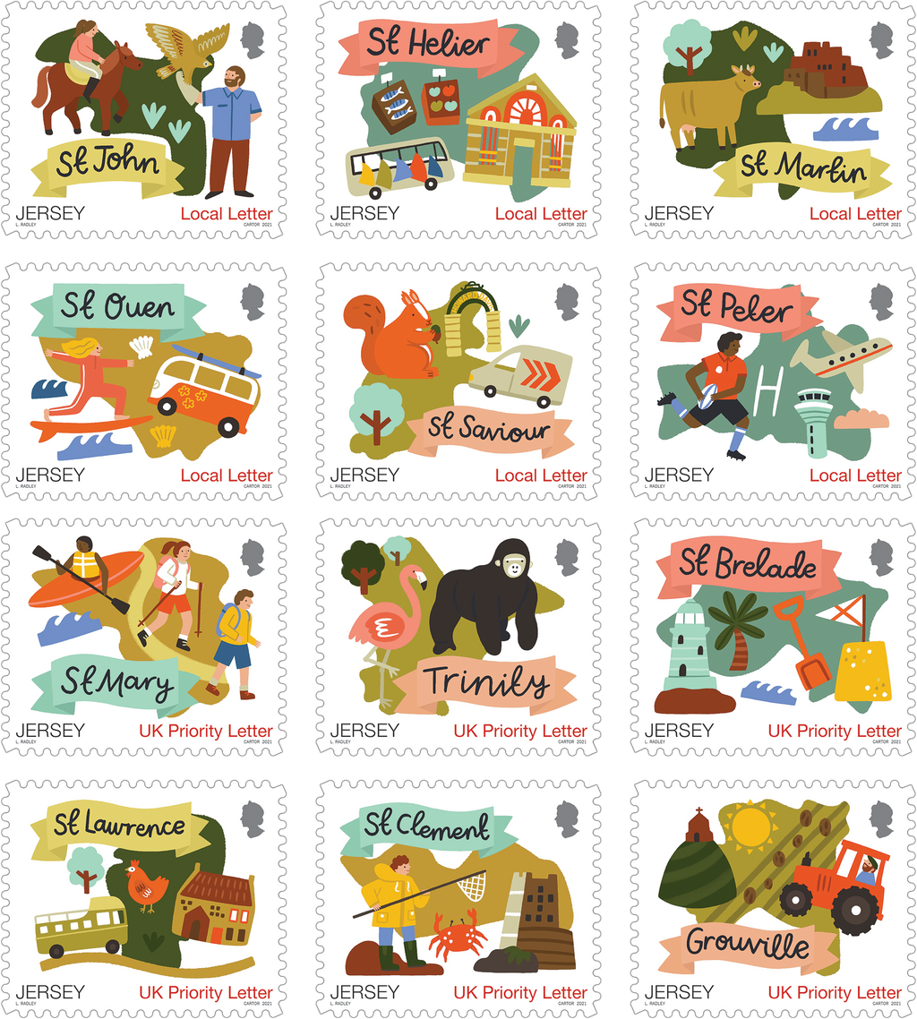 Jersey Parishes - Stamp Set – Jersey Stamps
