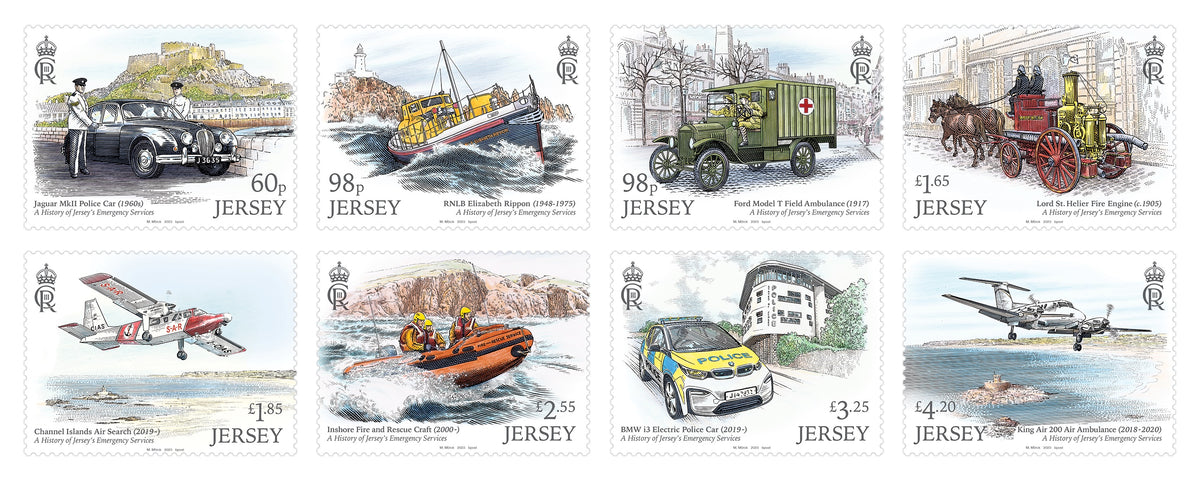 New stamps celebrate Jersey’s emergency services