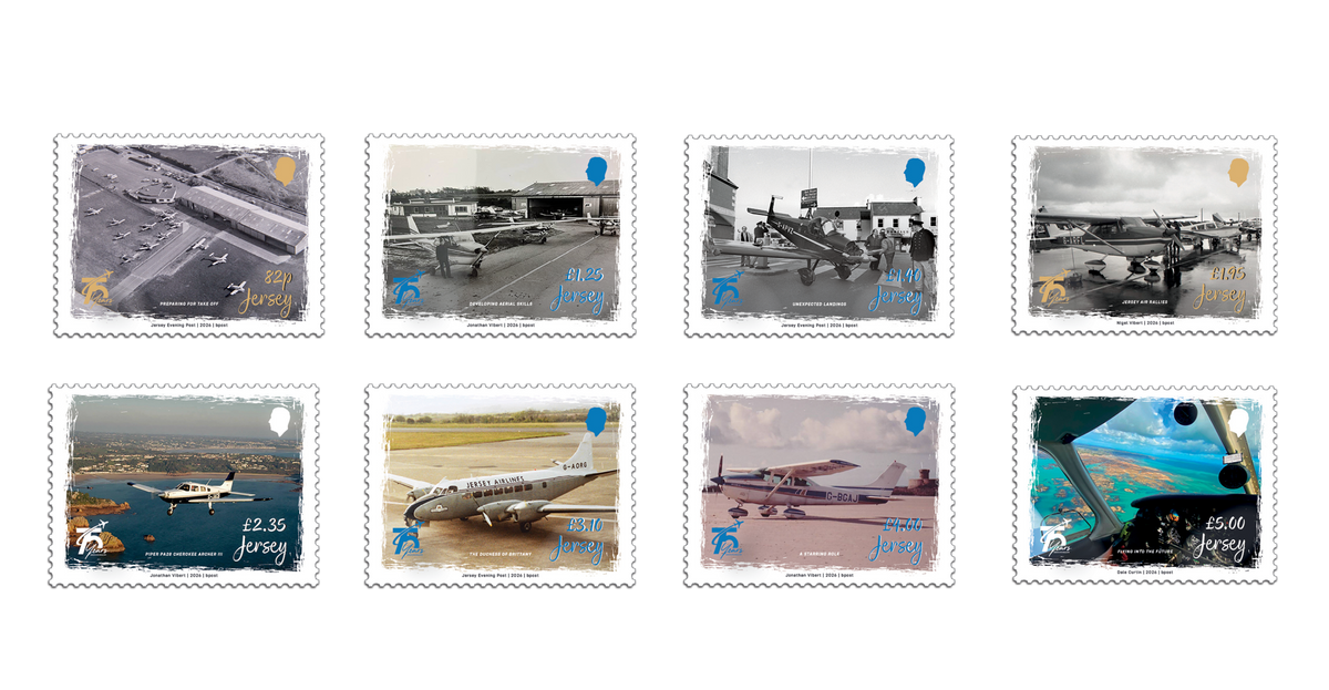 Jersey Post celebrate Jersey Aero Club 75 Years anniversary