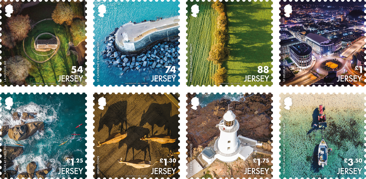 Jersey stamps to showcase Jersey from the Air