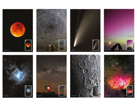 Jersey Sky at Night postcard set