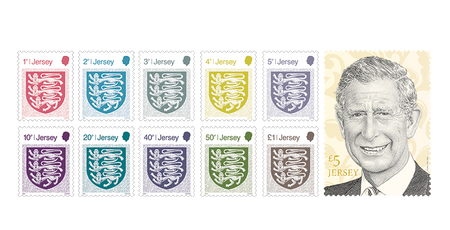 Jersey Post Definitive Stamps 2024 - The Crest of Jersey & HM King Charles III