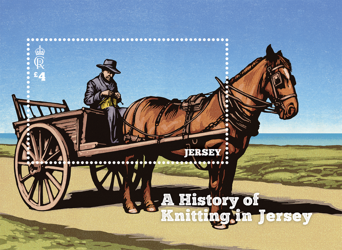 Jersey's Knit-tastic Stamps: A Nod to the Island's Industrious Past!