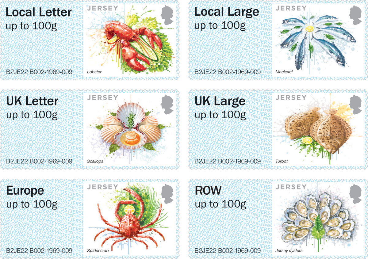 New Post & Go stamps to feature Jersey Seafood