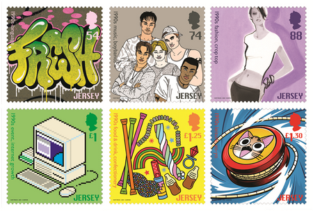 Jersey stamps remember the 1990s