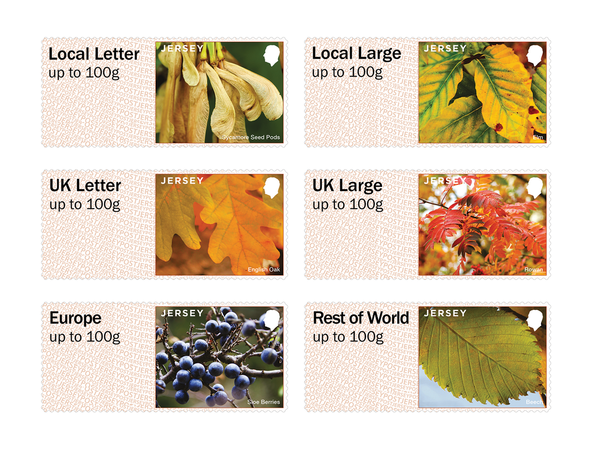 Post & Go autumn colour stamp set
