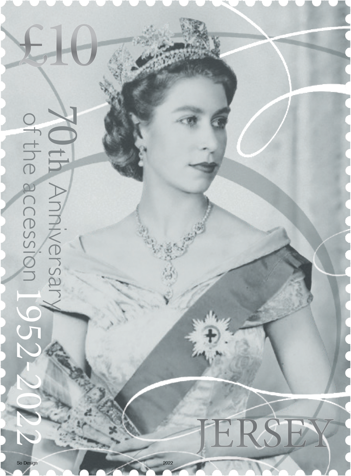Platinum Jubilee Celebrated with Jersey Stamp