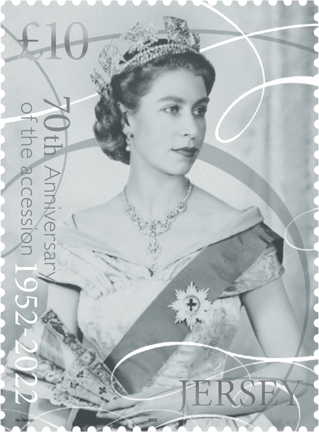 Platinum Jubilee Celebrated with Jersey Stamp