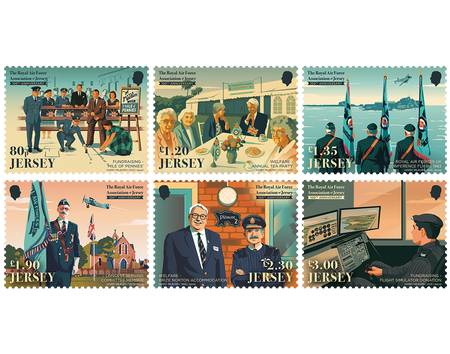Royal Air Force Association of Jersey (RAFA Jersey) stamp set image