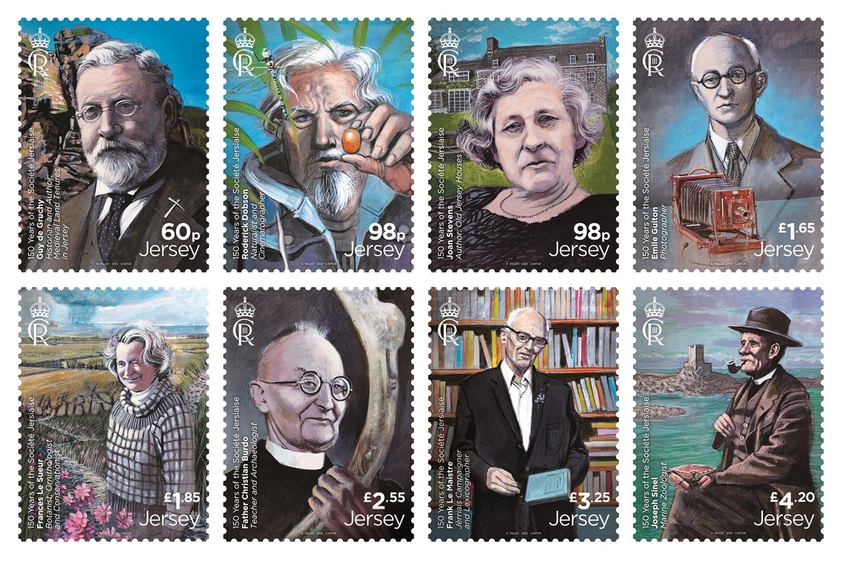 Jersey stamps celebrate 150 years of  the Société Jersiaise