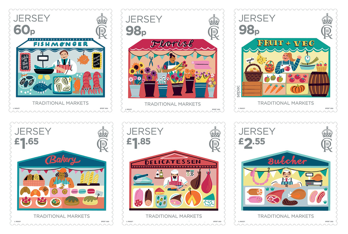 Jersey’s markets celebrated with new stamps