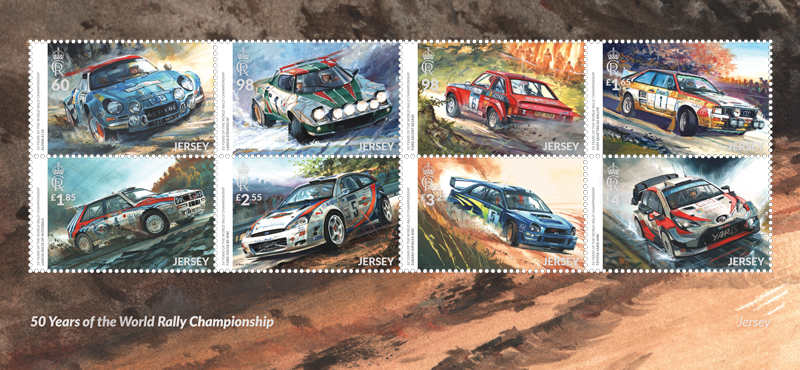 Stamp Rally Frame Jersey Post Races Through History with Revved-Up Rally Stamp Collectio ...