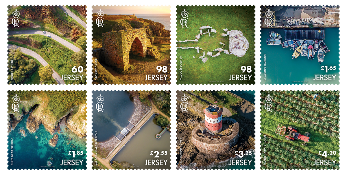 Mesmerising new stamps show Jersey from a surprising perspective