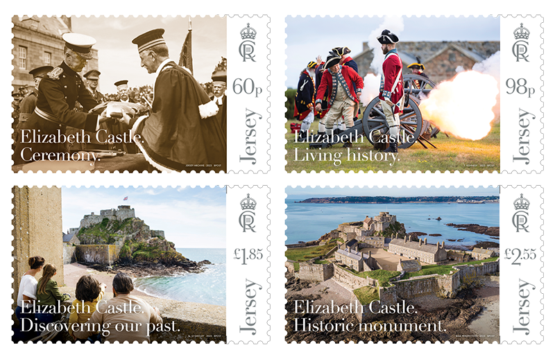 Jersey stamps celebrate 100 years of Elizabeth Castle as a historic monument