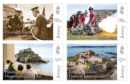 Jersey stamps celebrate 100 years of Elizabeth Castle as a historic monument