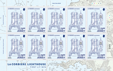 150 Years of La Corbière Lighthouse: First Lit 1874 - £1.65 Sheet