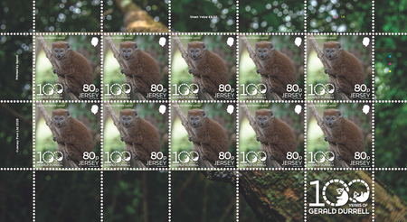 100 Years of Gerald Durrell: Conservation - 80p Sheet