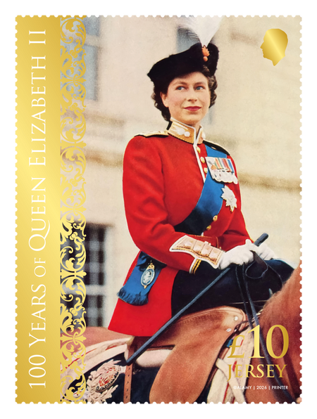 100 Years of Queen Elizabeth II  - Stamp