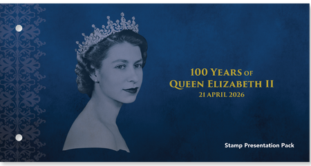 100 Years of Queen Elizabeth II  - Stamp Presentation Pack