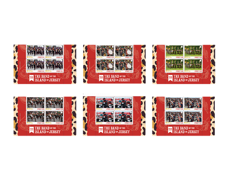 150 Years of the Band of the Island of Jersey - Block of Four