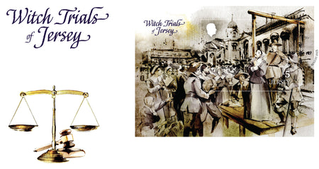 Witch Trials of Jersey  - Miniature Sheet First Day Cover