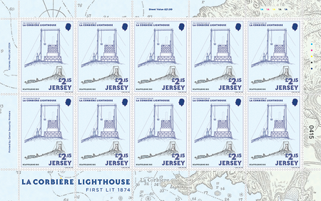 150 Years of La Corbière Lighthouse: First Lit 1874 - £2.15 Sheet