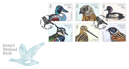 Jersey's Wetland Birds - Stamps First Day Cover