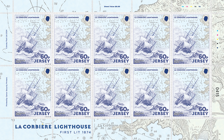 150 Years of La Corbière Lighthouse: First Lit 1874 - 60p Sheet