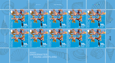 EUROPA Underwater Fauna and Flora - 98p Sheet A