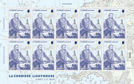150 Years of La Corbière Lighthouse: First Lit 1874 - 98p Sheet