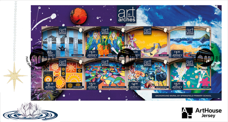Art in the Arches  - Souvenir  Sheetlet First Day Cover