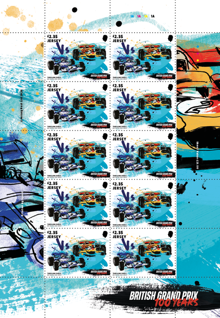 British Grand Prix 100 Years  - £2.35 Sheet