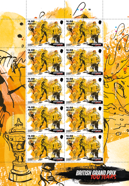 British Grand Prix 100 Years  - £4.00 Sheet
