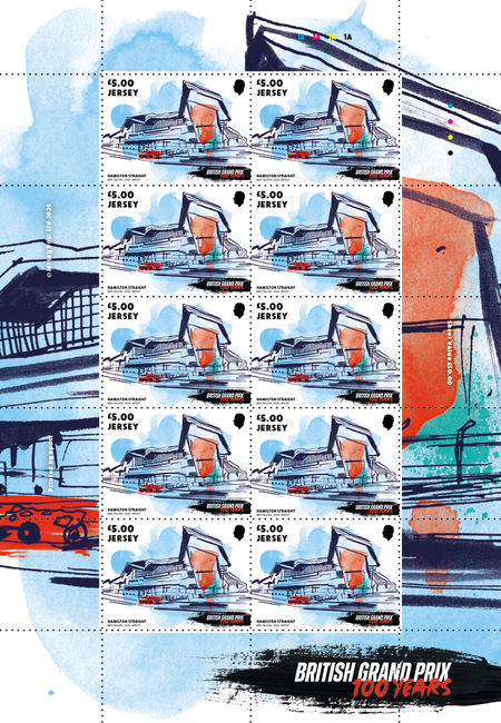 British Grand Prix 100 Years  - £5.00 Sheet