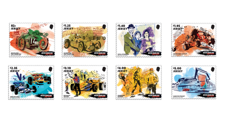 British Grand Prix 100 Years - stamp set